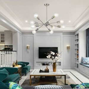 BONLICHT Modern Sputnik Chandelier Lighting 10 Lights